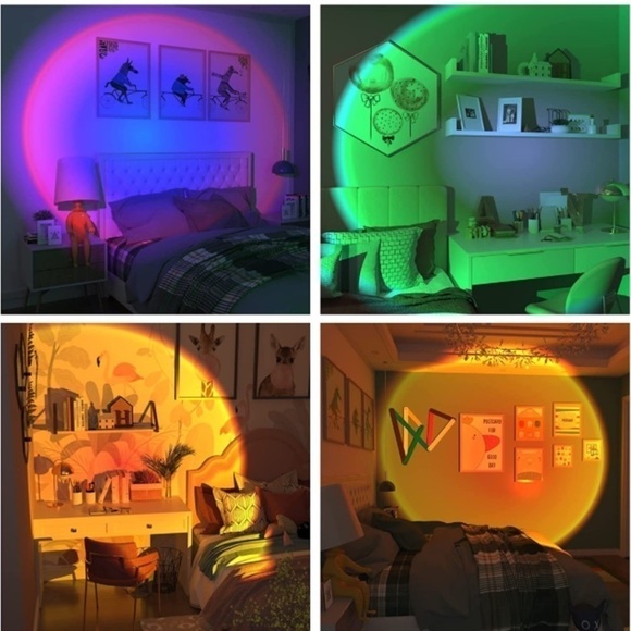 Brand New Sunset Lamp Projector Night Light with Remote & APP Control - Picture 1 of 9